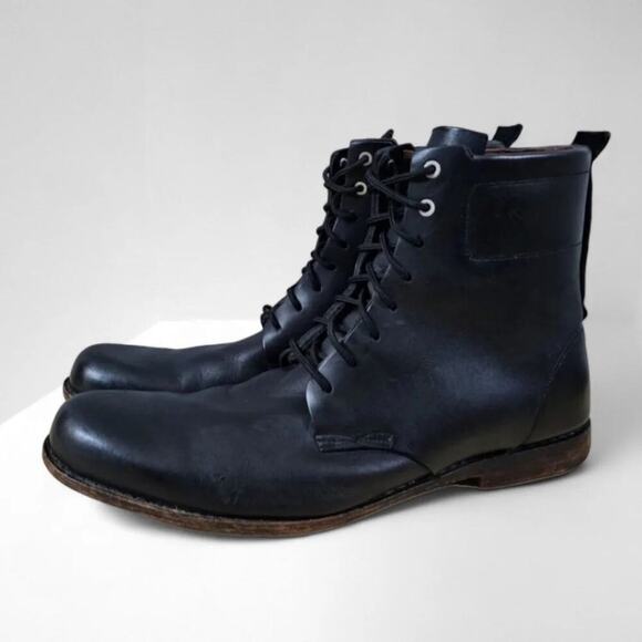 Timberland Other - Timberland Boots 75531 Combat Moto Lace Up Mens Shoe Black Leather Size 13